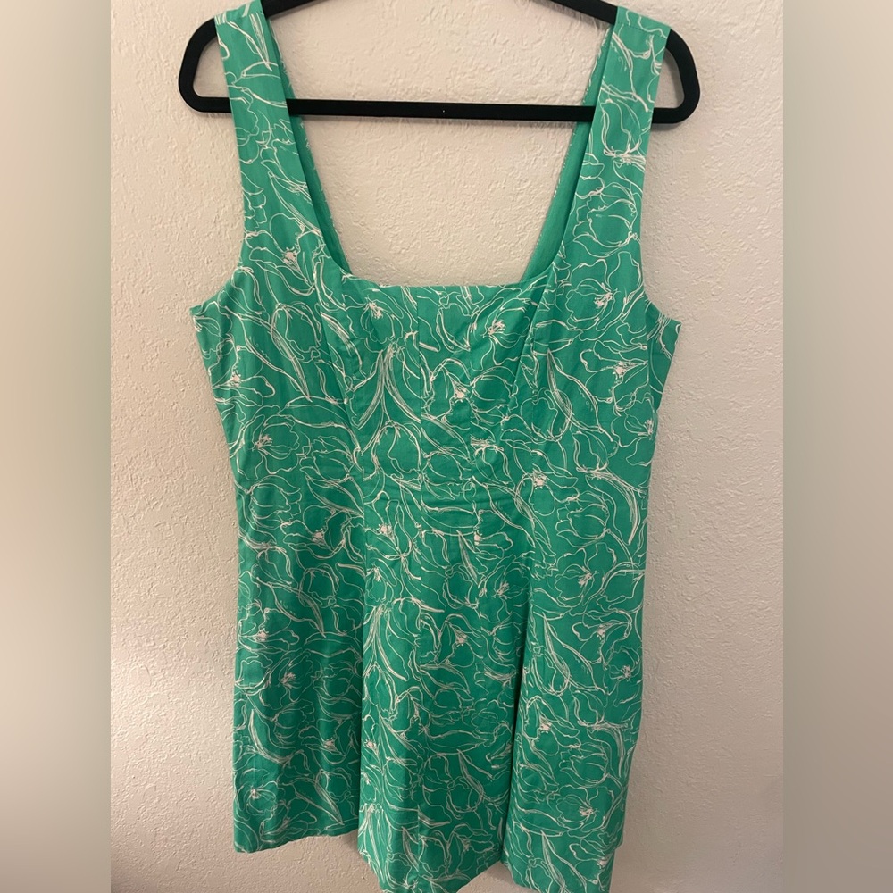 Greylin Green Floral Tank Top